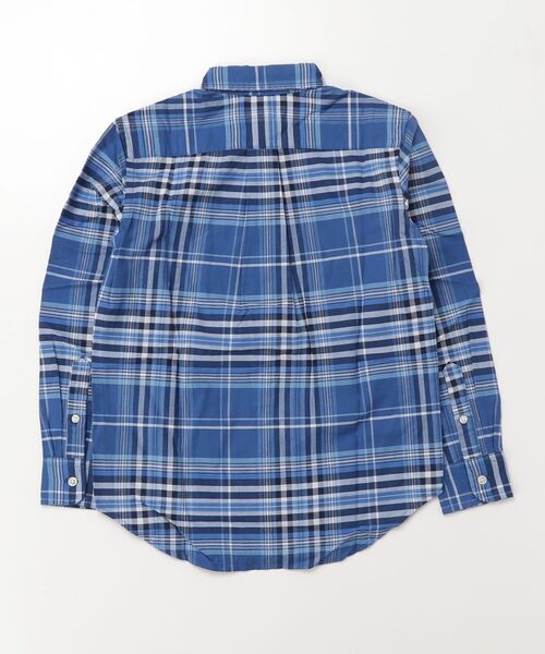 POLO RALPH LAUREN CHILDRENSWEAR(ポロ ラルフ ローレン チルドレンズウェア)の「チェック コットン オックスフォード シャツ(シャツ/ブラウス・キッズ・ブルー・L)」の2枚目の写真
