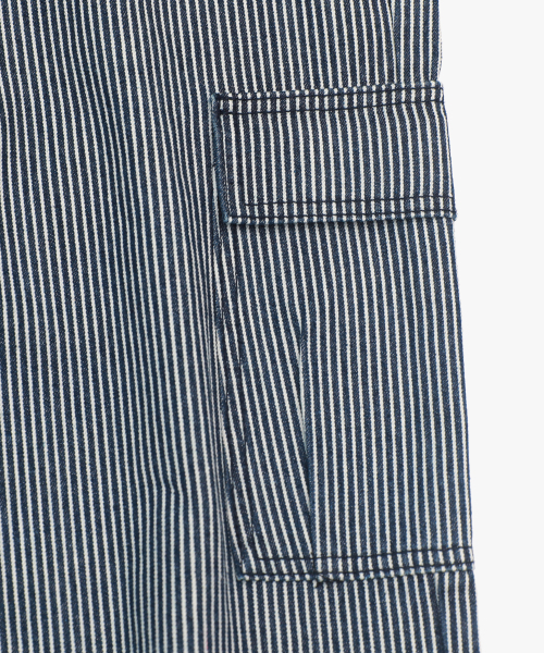 LOSSYROW（ロッシロー）の「Stripe washed cargo denim pants Blue（デニムパンツ・レディース・ブルー系その他・SMALL/MEDIUM/LARGE）」の6枚目の写真
