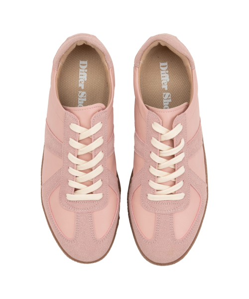 DIFFERSHOE（ディファーシュー）の「メンズ キューバ スニーカー 7CM [ピンク]（スニーカー・メンズ・ピンク・22.5cm/23cm/24cm/25cm/26cm/27cm/28cm）」の4枚目の写真