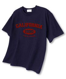 1990カリフォルニア オーバーサイズ 半袖Tシャツ ネイビー