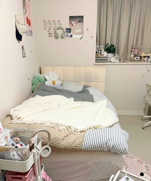 Casselini(キャセリーニ)の「Casselini HOME(キャセリーニ ホーム)パッチワーク布団カバー(寝具・レディース・ピンク/レッド/ベージュ/ミント・FREE)」の19枚目の写真