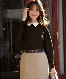 バイカラーデザイン 2WAY ニット