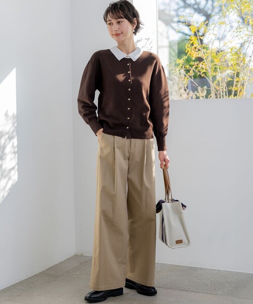 23区(ニジュウサンク)の「バイカラーデザイン 2WAY ニット(ニット/セーター・レディース・ブラック系/ネイビー系/ダークブラウン系・38)」の19枚目の写真