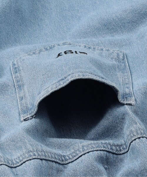 algy（アルジー）の「デニムカーブパンツ（デニムパンツ・キッズ・サックスブルー/グレー・160/150/140/130）」の9枚目の写真