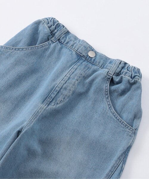 algy（アルジー）の「デニムカーブパンツ（デニムパンツ・キッズ・サックスブルー/グレー・160/150/140/130）」の16枚目の写真