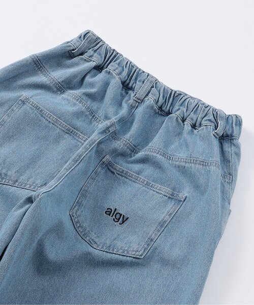 algy（アルジー）の「デニムカーブパンツ（デニムパンツ・キッズ・サックスブルー/グレー・160/150/140/130）」の20枚目の写真
