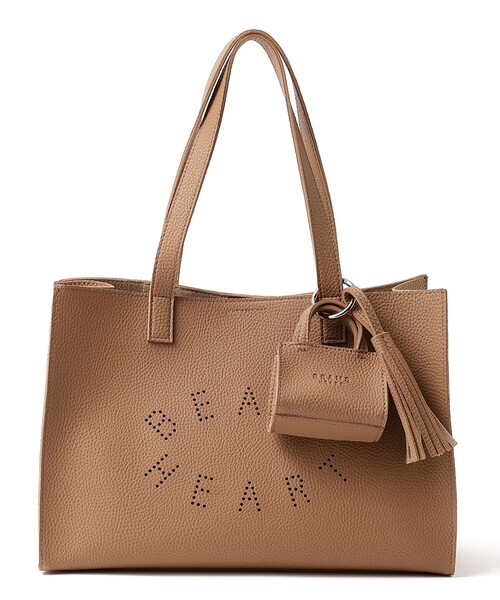 BEAMS HEART(ビームスハート)の「パンチングロゴ チャーム付き トートバッグ(トートバッグ・レディース・ブラウン系その他3/シルバー/ブラック・ONE SIZE)」の16枚目の写真
