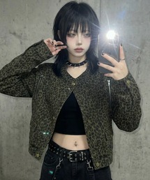 SILVER BULLET（シルバーバレット）の「『.KOM/ドットケーオーエム』総柄 ライダース JKT【Y】【CN】（ライダースジャケット）」