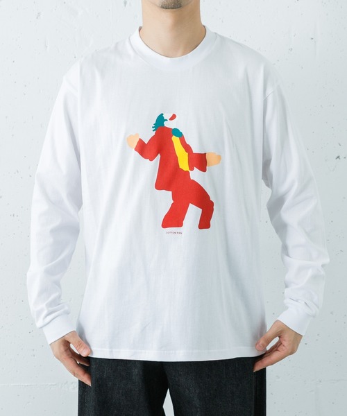 cotton pan（コットンパン）の「COTTON PAN　アーサー（Tシャツ/カットソー・メンズ・ホワイト/ブラック・MEDIUM/SMALL/LARGE）」の3枚目の写真