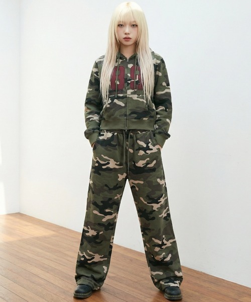 MAHAGRID(マハグリッド)の「『mahagrid/マハグリッド』 Camo Applique Sweatpants/カモアプリケスウェットパンツ(スウェットパンツ・メンズ・ブラック/グリーン/グレー・M)」の12枚目の写真