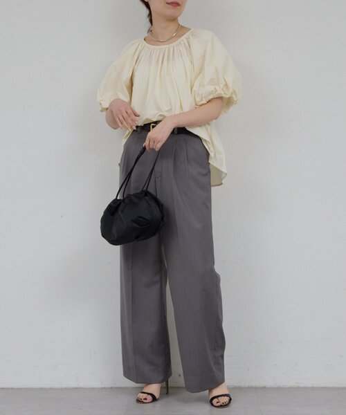 GALLARDAGALANTE（ガリャルダガランテ）の「【2.718】サテンドロストBAG（トートバッグ・レディース・オレンジ/ブラック・FREE）」の4枚目の写真