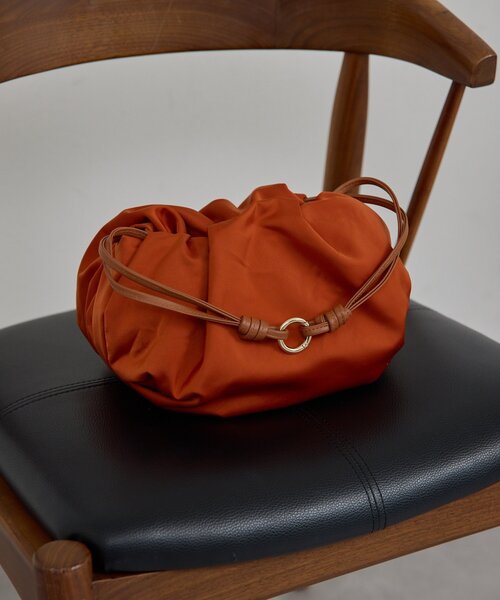 GALLARDAGALANTE（ガリャルダガランテ）の「【2.718】サテンドロストBAG（トートバッグ・レディース・オレンジ/ブラック・FREE）」の7枚目の写真