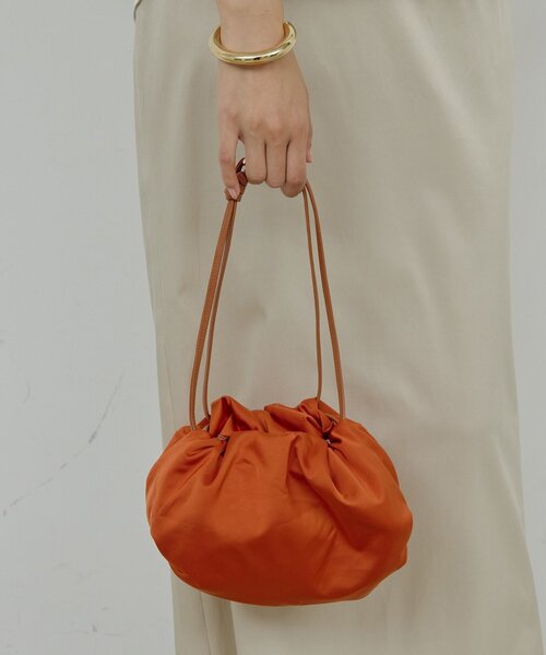 GALLARDAGALANTE（ガリャルダガランテ）の「【2.718】サテンドロストBAG（トートバッグ・レディース・オレンジ/ブラック・FREE）」の8枚目の写真