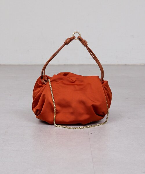 GALLARDAGALANTE（ガリャルダガランテ）の「【2.718】サテンドロストBAG（トートバッグ・レディース・オレンジ/ブラック・FREE）」の10枚目の写真