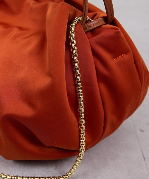 GALLARDAGALANTE（ガリャルダガランテ）の「【2.718】サテンドロストBAG（トートバッグ・レディース・オレンジ/ブラック・FREE）」の14枚目の写真
