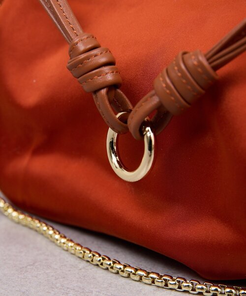 GALLARDAGALANTE（ガリャルダガランテ）の「【2.718】サテンドロストBAG（トートバッグ・レディース・オレンジ/ブラック・FREE）」の15枚目の写真