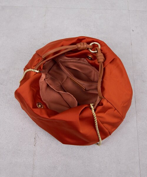 GALLARDAGALANTE（ガリャルダガランテ）の「【2.718】サテンドロストBAG（トートバッグ・レディース・オレンジ/ブラック・FREE）」の16枚目の写真