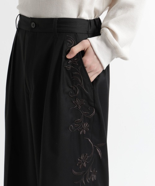 HARE（ハレ）の「【SET UP対応】KAGEBANAワイドパンツ(HARE)（スラックス・メンズ・パープル/ブラック・SMALL/MEDIUM）」の7枚目の写真