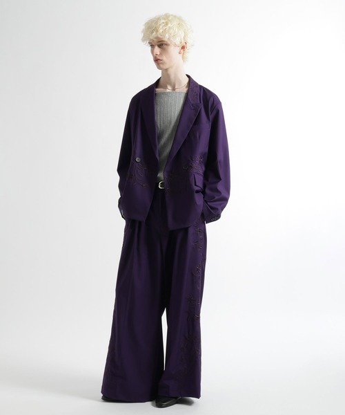 HARE（ハレ）の「【SET UP対応】KAGEBANAワイドパンツ(HARE)（スラックス・メンズ・パープル/ブラック・SMALL/MEDIUM）」の20枚目の写真