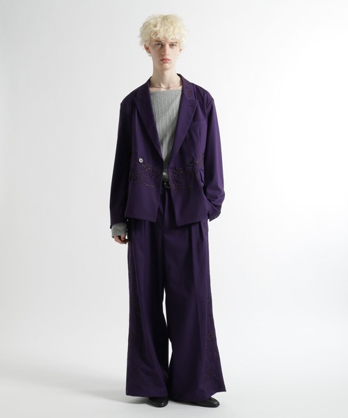 HARE（ハレ）の「【SET UP対応】KAGEBANAワイドパンツ(HARE)（スラックス・メンズ・パープル/ブラック・SMALL/MEDIUM）」の21枚目の写真