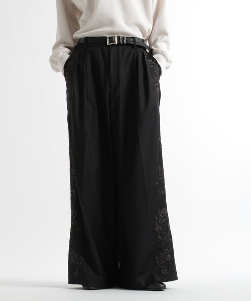 HARE（ハレ）の「【SET UP対応】KAGEBANAワイドパンツ(HARE)（スラックス・メンズ・パープル/ブラック・SMALL/MEDIUM）」の11枚目の写真