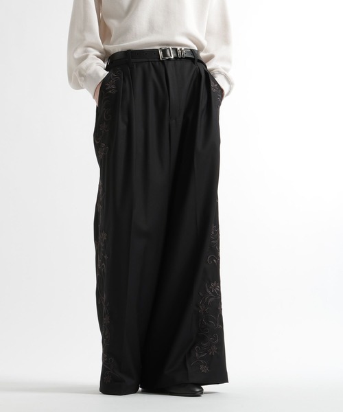 HARE（ハレ）の「【SET UP対応】KAGEBANAワイドパンツ(HARE)（スラックス・メンズ・パープル/ブラック・SMALL/MEDIUM）」の12枚目の写真