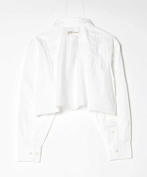 PRESTIGE APPAREL(プレステージアパレル)の「PRESTIGE APPAREL BACK CUTOUT CROPPED SHIRTS(シャツ/ブラウス・レディース・ホワイト・SMALL)」の2枚目の写真