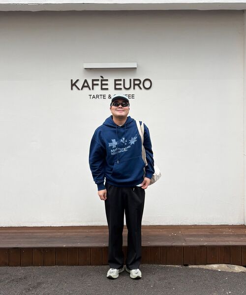mydeepbluememories（マイディープブルーメモリーズ）の「SYMBOL LOGO GRAPHIC HOODIE (NAVY)（パーカー・レディース・ネイビー・FREE/2）」の10枚目の写真