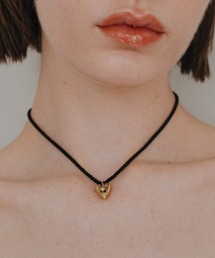 SYKIA（シキア）の「Stone Heart Cord Necklace（ネックレス）」