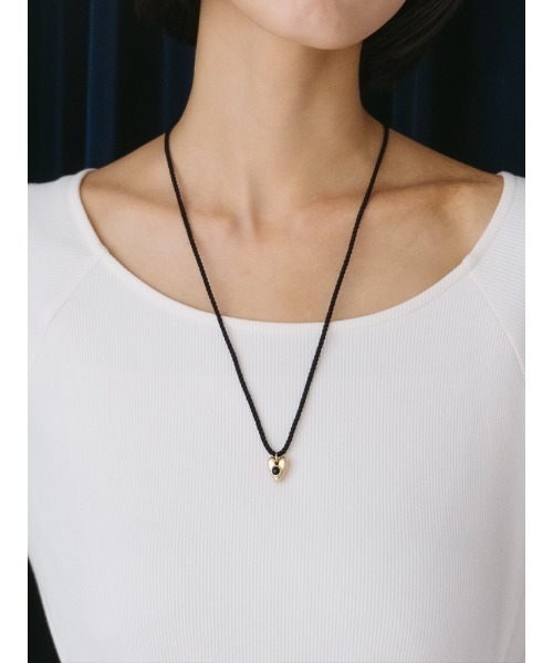 SYKIA（シキア）の「Stone Heart Cord Necklace（ネックレス・レディース・ゴールド系3/ゴールド系1・FREE）」の13枚目の写真
