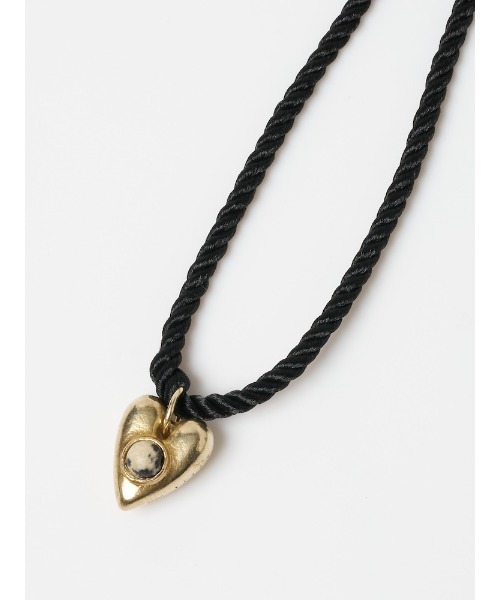 SYKIA（シキア）の「Stone Heart Cord Necklace（ネックレス・レディース・ゴールド系3/ゴールド系1・FREE）」の6枚目の写真
