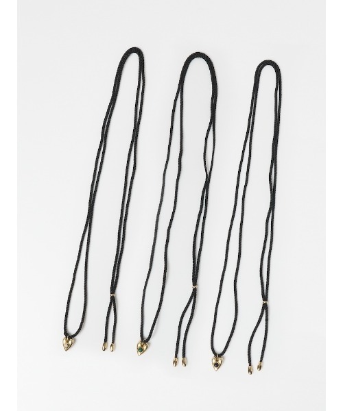 SYKIA（シキア）の「Stone Heart Cord Necklace（ネックレス・レディース・ゴールド系3/ゴールド系1・FREE）」の19枚目の写真