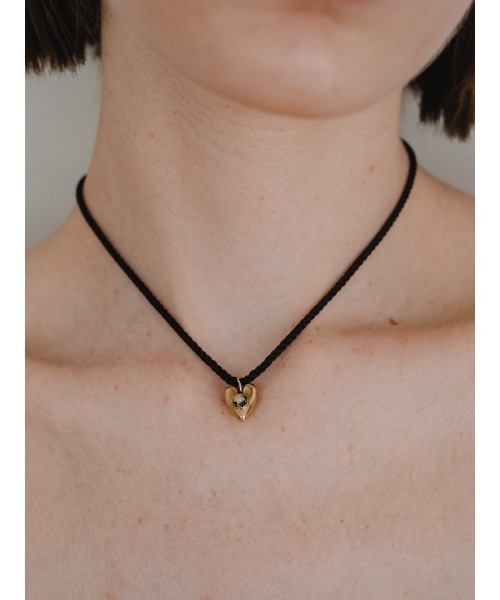 SYKIA（シキア）の「Stone Heart Cord Necklace（ネックレス・レディース・ゴールド系3/ゴールド系1・FREE）」の22枚目の写真