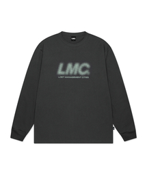 HALFTONE LONG SLV TEE charcoal