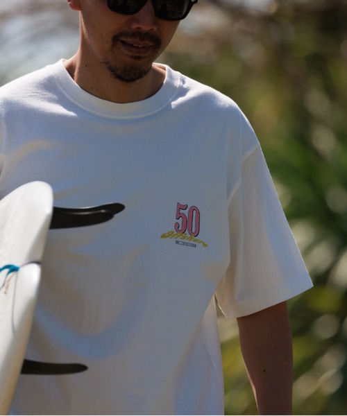 OFFSHORE（オフショア）の「50th ANNIV LOGO TEE（Tシャツ/カットソー・メンズ・ホワイト/オレンジ・L/M/S/XL）」の3枚目の写真