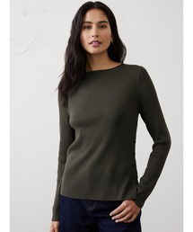 BANANA REPUBLIC FACTORY STORE　　リブ ボートネック プルオーバーセーター