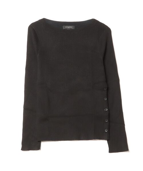 BANANA REPUBLIC FACTORY STORE(バナナリパブリック ファクトリーストア)の「BANANA REPUBLIC FACTORY STORE リブ ボートネック プルオーバーセーター(ニット/セーター・レディース・ブラック/グリーン・S/M/L/XS)」の4枚目の写真