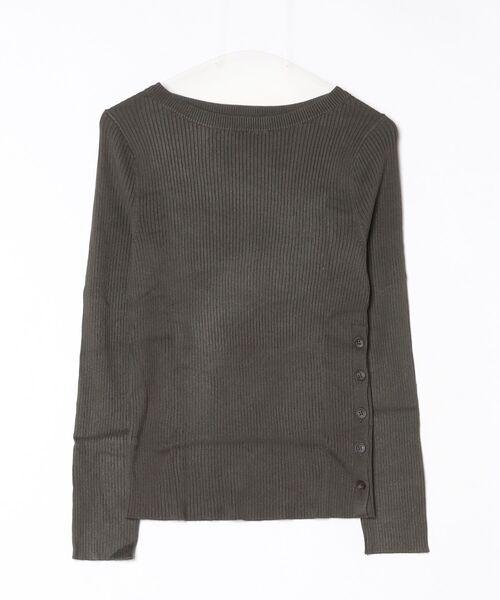 BANANA REPUBLIC FACTORY STORE(バナナリパブリック ファクトリーストア)の「BANANA REPUBLIC FACTORY STORE リブ ボートネック プルオーバーセーター(ニット/セーター・レディース・ブラック/グリーン・S/M/L/XS)」の5枚目の写真