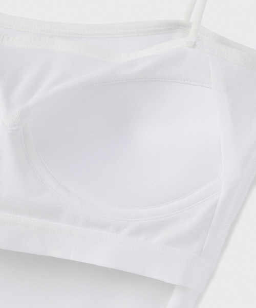 MUSINSA STANDARD WOMAN（ムシンサスタンダードウーマン）の「ウィメンズスパゲッティストラップブラトップ[ホワイト]（Tシャツ/カットソー・レディース・その他・LARGE/MEDIUM/SMALL/X-SMALL）」の7枚目の写真
