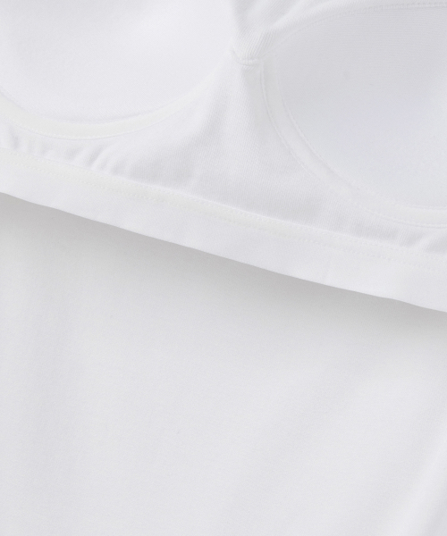 MUSINSA STANDARD WOMAN（ムシンサスタンダードウーマン）の「ウィメンズスパゲッティストラップブラトップ[ホワイト]（Tシャツ/カットソー・レディース・その他・LARGE/MEDIUM/SMALL/X-SMALL）」の8枚目の写真