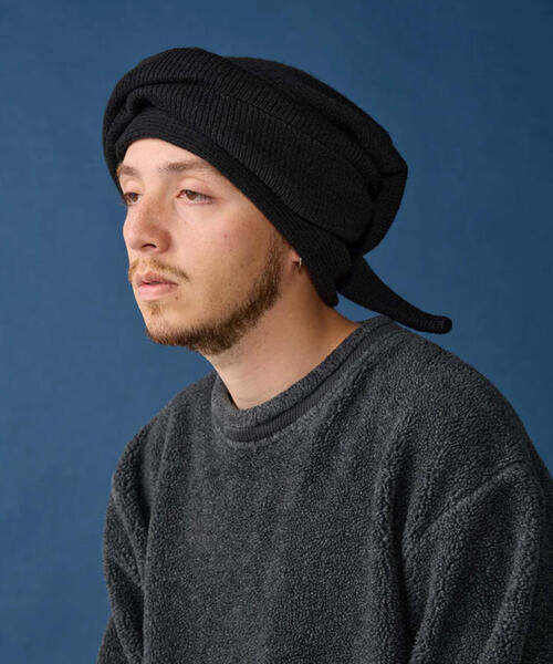 CPH(シーピーエイチ)の「CPH/シーピーエイチ/knit cap/Headwrap(キャップ・メンズ・グレー/ブラック・F)」の2枚目の写真