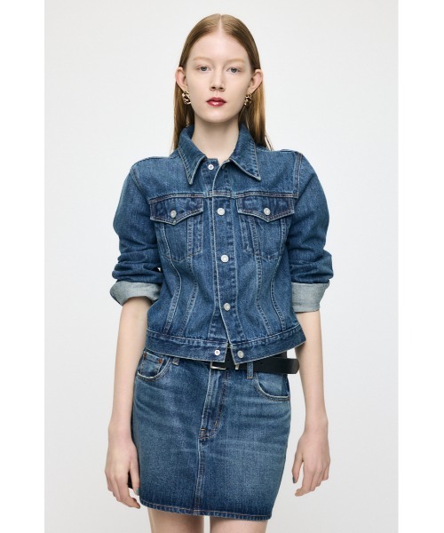 MOUSSY(マウジー)の「【26年SS新作】COMPACT DENIM ジャケット(デニムジャケット・レディース・ワンウォッシュ/ブルー・FREE)」の1枚目の写真
