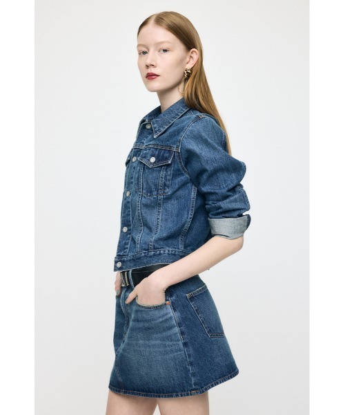 MOUSSY(マウジー)の「【26年SS新作】COMPACT DENIM ジャケット(デニムジャケット・レディース・ワンウォッシュ/ブルー・FREE)」の10枚目の写真