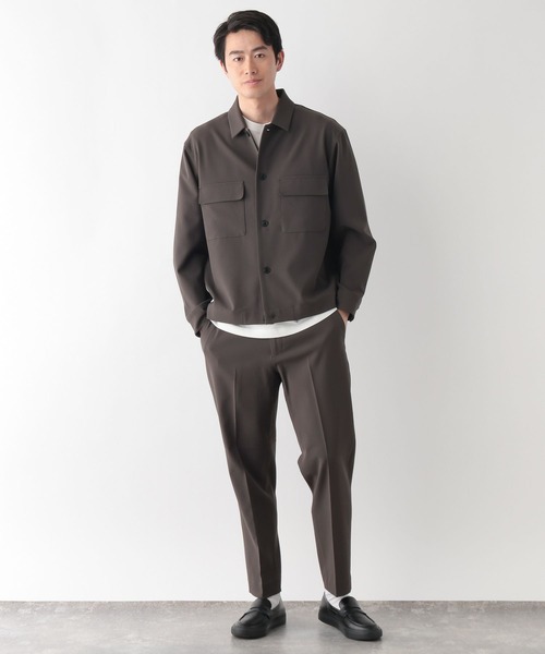 GLOBAL WORK（グローバルワーク）の「アーバンシャツブルゾン/Wクロス/636795（シャツ/ブラウス・メンズ・ネイビー/チャコールグレー・LARGE/MEDIUM/SMALL）」の3枚目の写真