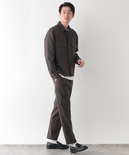 GLOBAL WORK（グローバルワーク）の「アーバンシャツブルゾン/Wクロス/636795（シャツ/ブラウス・メンズ・ネイビー/チャコールグレー・LARGE/MEDIUM/SMALL）」の5枚目の写真