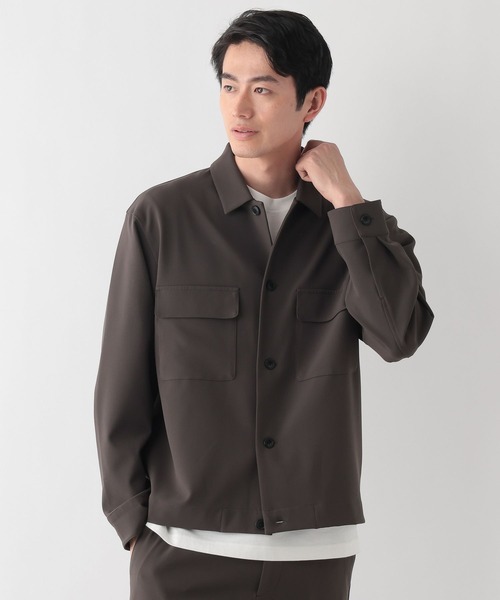 GLOBAL WORK（グローバルワーク）の「アーバンシャツブルゾン/Wクロス/636795（シャツ/ブラウス・メンズ・ネイビー/チャコールグレー・LARGE/MEDIUM/SMALL）」の7枚目の写真