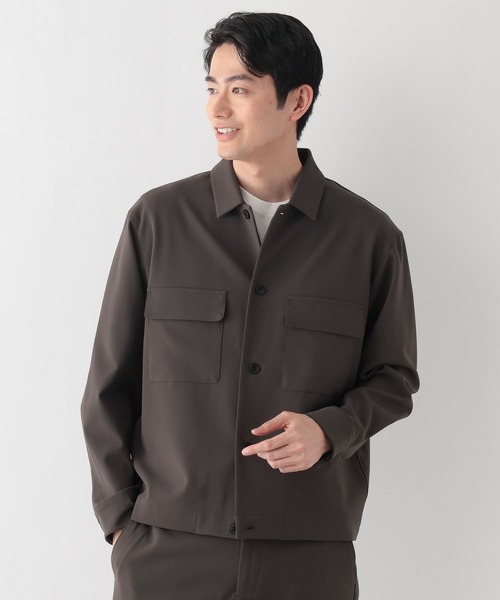 GLOBAL WORK（グローバルワーク）の「アーバンシャツブルゾン/Wクロス/636795（シャツ/ブラウス・メンズ・ネイビー/チャコールグレー・LARGE/MEDIUM/SMALL）」の8枚目の写真