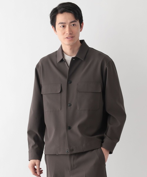GLOBAL WORK（グローバルワーク）の「アーバンシャツブルゾン/Wクロス/636795（シャツ/ブラウス・メンズ・ネイビー/チャコールグレー・LARGE/MEDIUM/SMALL）」の9枚目の写真