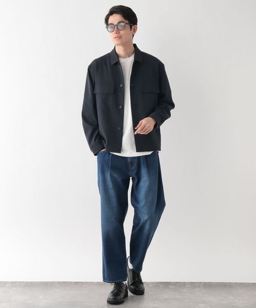 GLOBAL WORK（グローバルワーク）の「アーバンシャツブルゾン/Wクロス/636795（シャツ/ブラウス・メンズ・ネイビー/チャコールグレー・LARGE/MEDIUM/SMALL）」の11枚目の写真