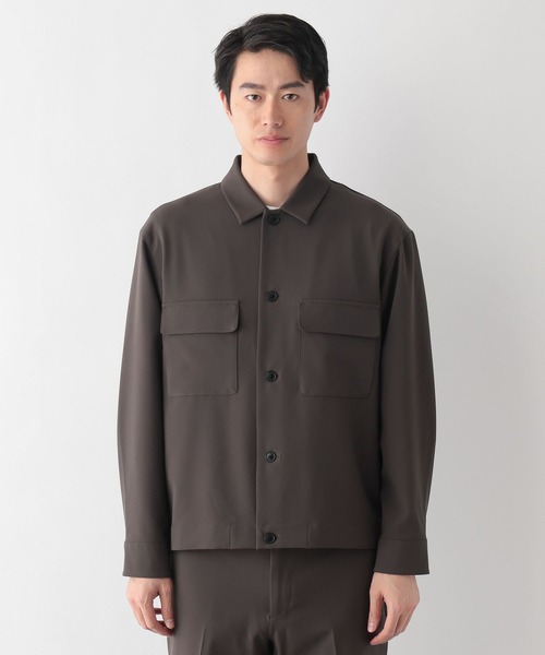 GLOBAL WORK（グローバルワーク）の「アーバンシャツブルゾン/Wクロス/636795（シャツ/ブラウス・メンズ・ネイビー/チャコールグレー・LARGE/MEDIUM/SMALL）」の16枚目の写真